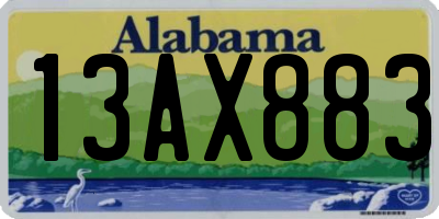 AL license plate 13AX883