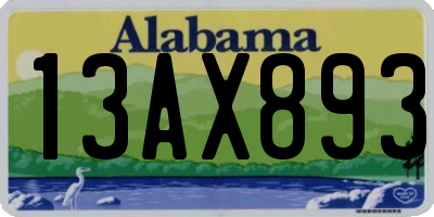 AL license plate 13AX893