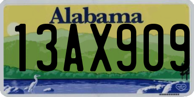 AL license plate 13AX909