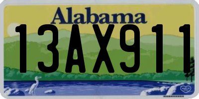 AL license plate 13AX911