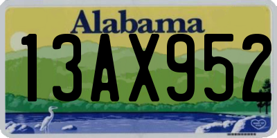 AL license plate 13AX952