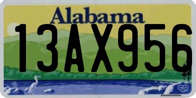 AL license plate 13AX956
