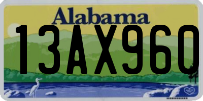 AL license plate 13AX960