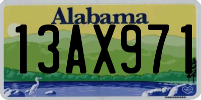 AL license plate 13AX971