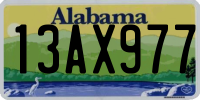 AL license plate 13AX977