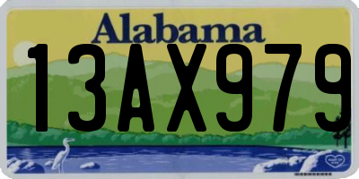 AL license plate 13AX979