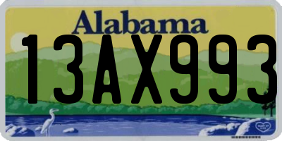 AL license plate 13AX993