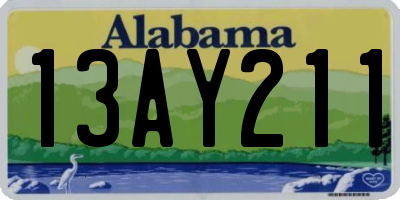 AL license plate 13AY211