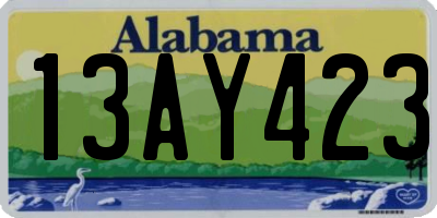 AL license plate 13AY423