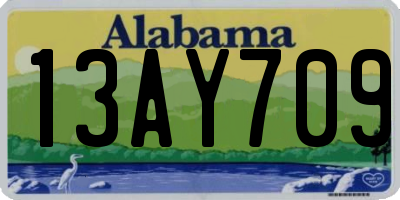 AL license plate 13AY709