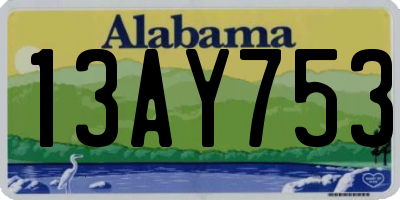 AL license plate 13AY753