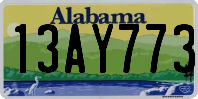 AL license plate 13AY773