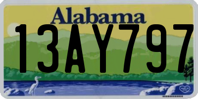 AL license plate 13AY797