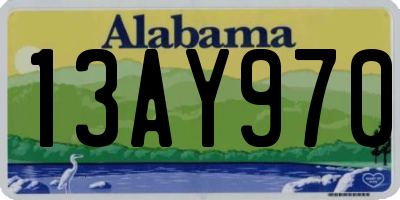 AL license plate 13AY970