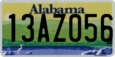 AL license plate 13AZ056