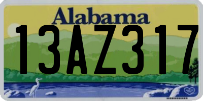 AL license plate 13AZ317