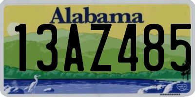 AL license plate 13AZ485