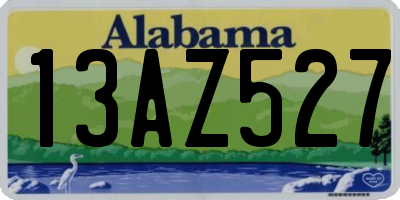 AL license plate 13AZ527