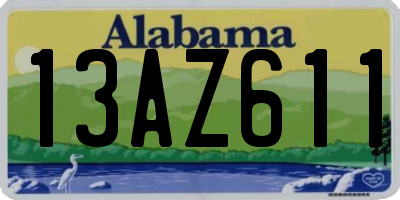 AL license plate 13AZ611