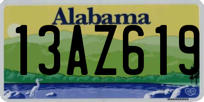 AL license plate 13AZ619