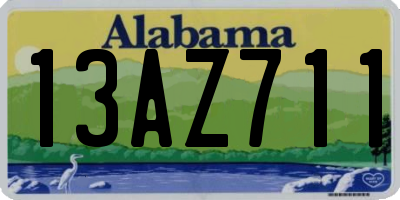 AL license plate 13AZ711