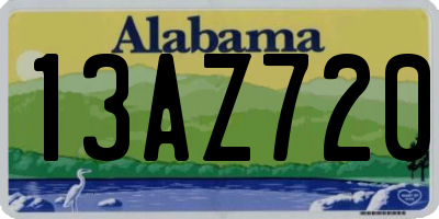 AL license plate 13AZ720