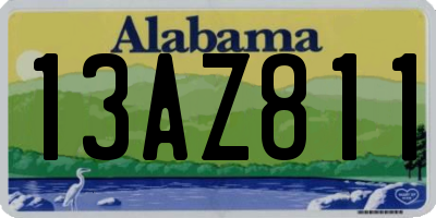 AL license plate 13AZ811