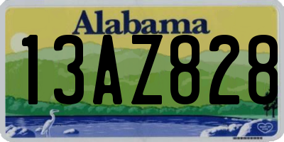 AL license plate 13AZ828