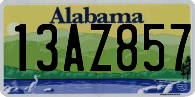 AL license plate 13AZ857