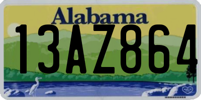 AL license plate 13AZ864