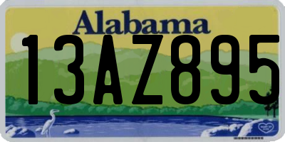 AL license plate 13AZ895