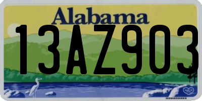 AL license plate 13AZ903