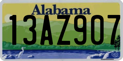 AL license plate 13AZ907