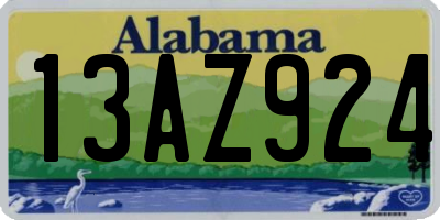 AL license plate 13AZ924