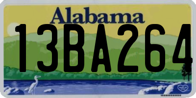 AL license plate 13BA264