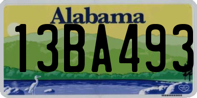 AL license plate 13BA493