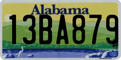 AL license plate 13BA879