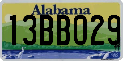 AL license plate 13BB029
