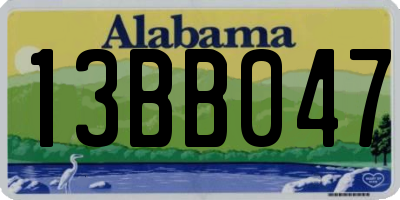 AL license plate 13BB047