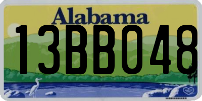 AL license plate 13BB048
