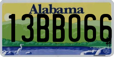 AL license plate 13BB066