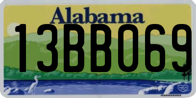AL license plate 13BB069