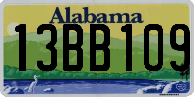 AL license plate 13BB109