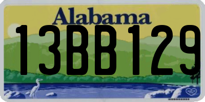 AL license plate 13BB129