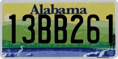AL license plate 13BB261