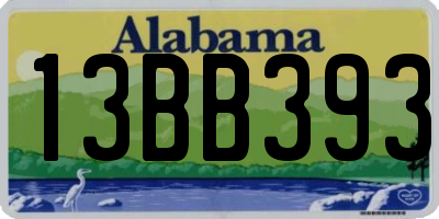 AL license plate 13BB393