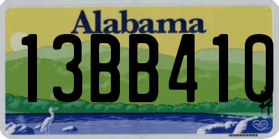 AL license plate 13BB410