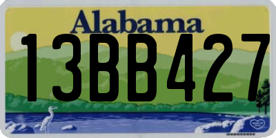 AL license plate 13BB427