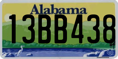 AL license plate 13BB438