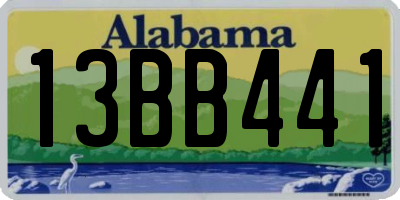 AL license plate 13BB441